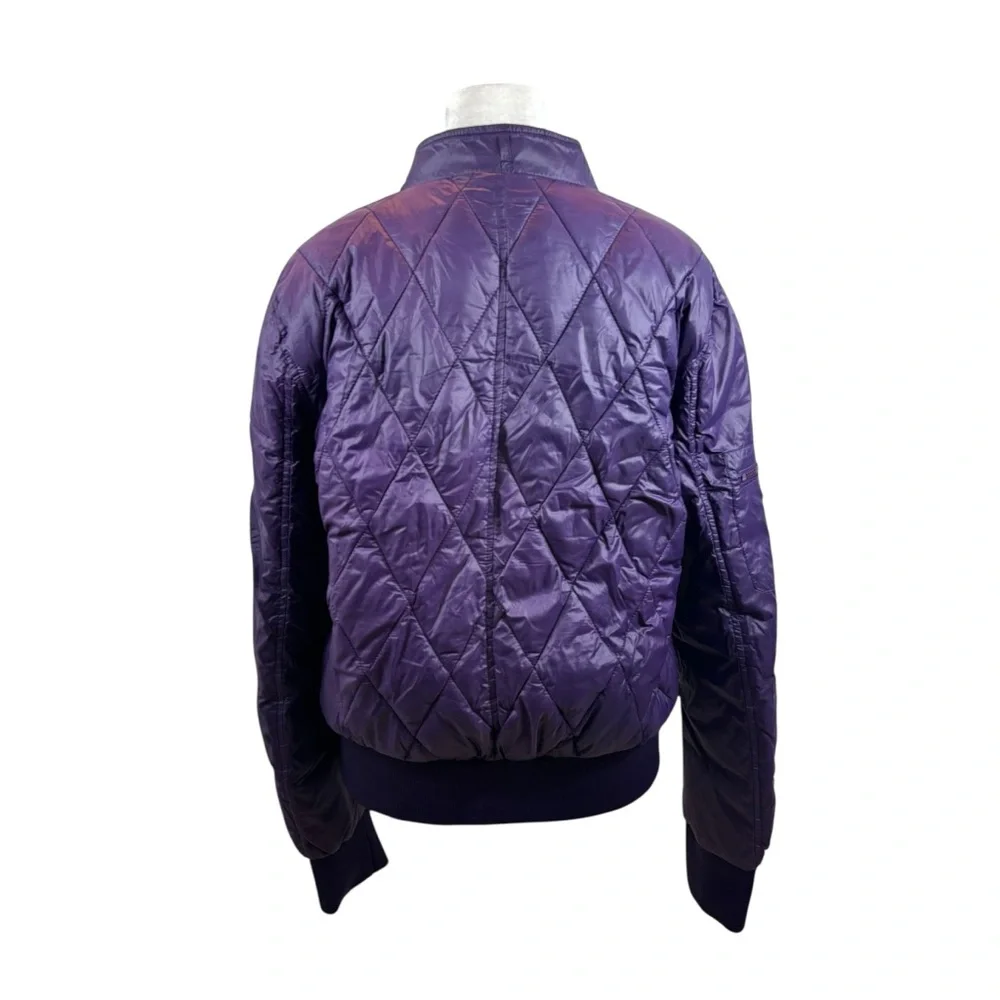 Ladies Members Only Dried Grape Color Ultra Light Mo-Tech Puffer Jacket‎ Large